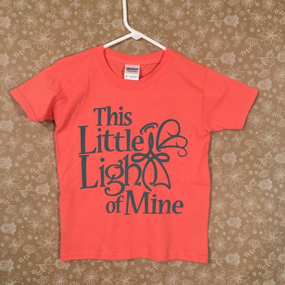 Little Light of Mine Kids Christian T-Shirt Pink